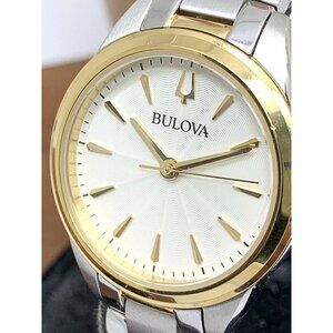 Bulova Women's Watch 98L277 Quartz 28mm Two Tone Stainless Steel Bracelet